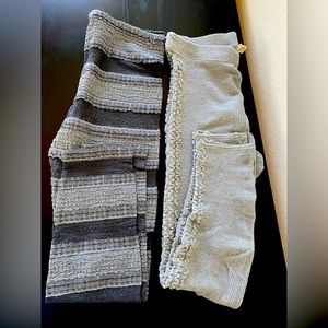 Two Unique Free People Leggings Size L, Gray